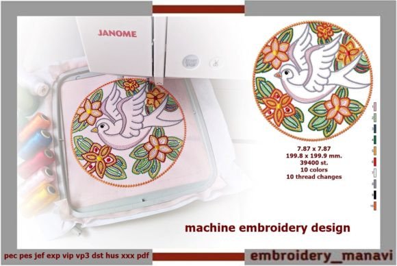 Bird in Flowers: Seasonal Embroidery Review