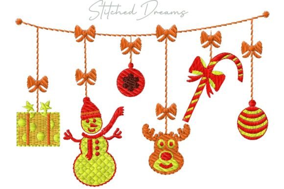 Christmas Toys Embroidery Design