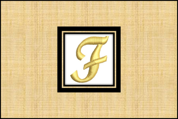 Gold Font-F: Elegant Embroidery for Personalized Gifts