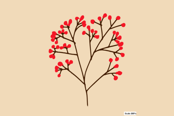 Mimosa Flower Embroidery Design