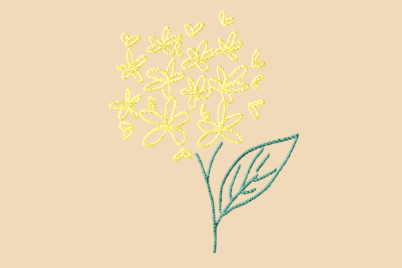 Oleander Flower: A Personalized Embroidery Gem