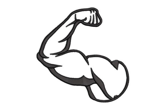 Review: Muscle Arm Embroidery Design