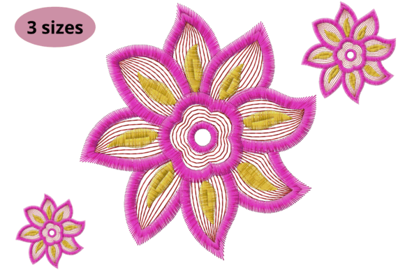 Single Rose Embroidery Design