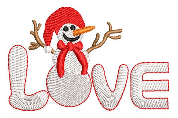 Snowman Love Embroidery Review