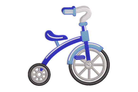 Tricycle Toy Embroidery Design